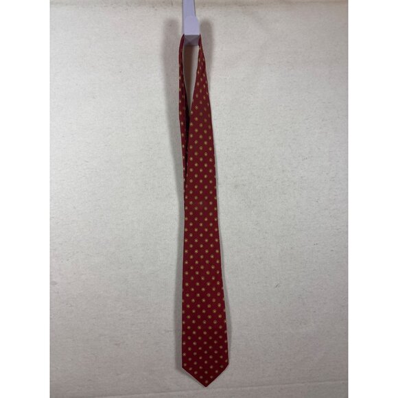 Brooks Brothers Mens Red & Yellow Floral Silk Necktie - Picture 1 of 4